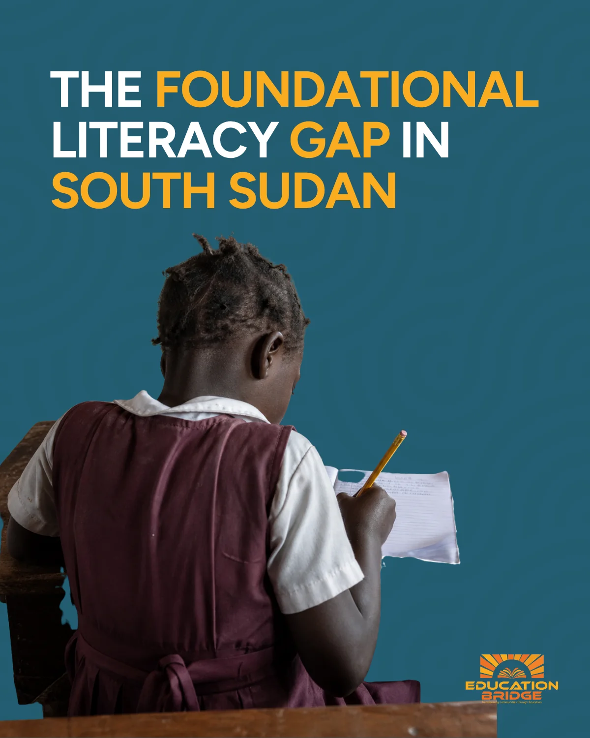 Education Bridge educational campaign design by John Ngor Deng Garang